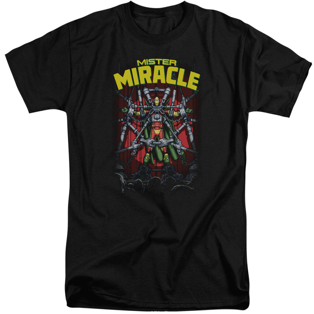 Justice League Of America Mister Miracle Mens Tall T Shirt Black Officially Licensed
