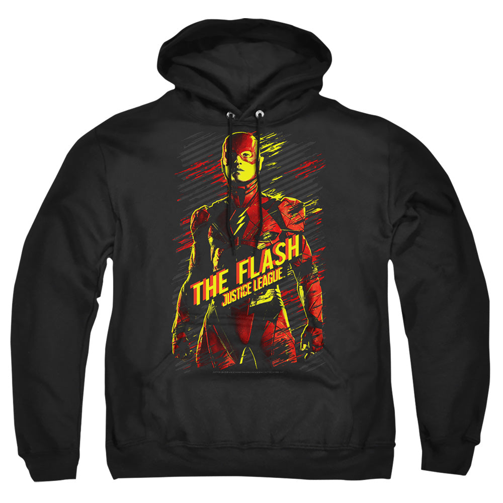 Justice League Movie The Flash Mens Hoodie Black Officially Licensed
