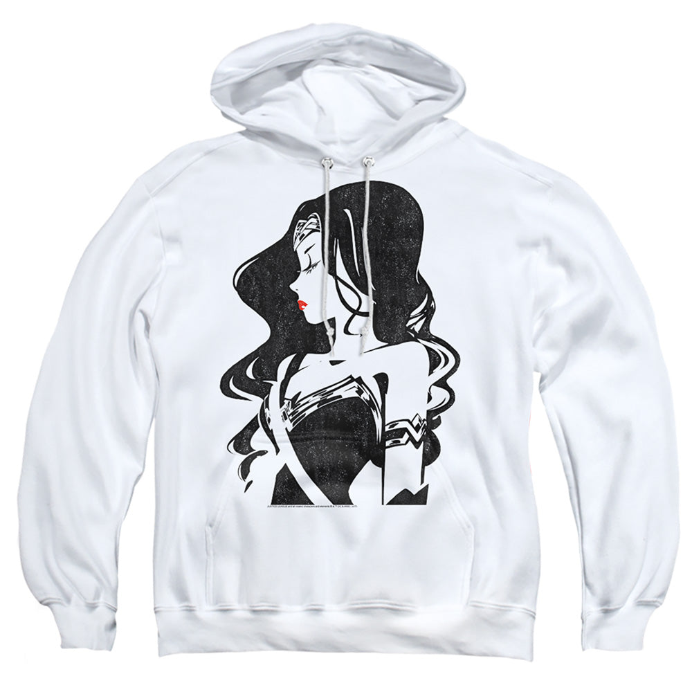 Justice League Movie Profile Mens Hoodie White Officially Licensed