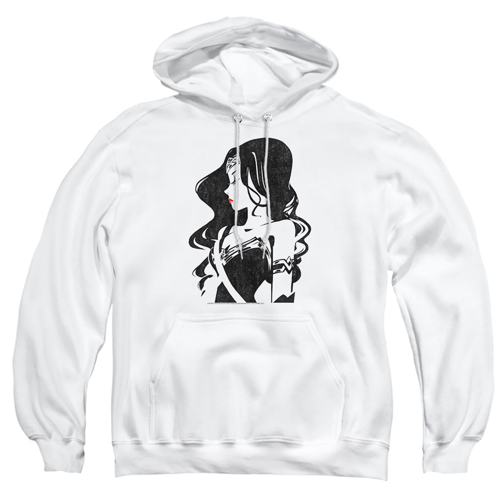 Justice League Movie Profile Mens Hoodie White Officially Licensed