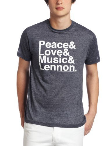 John Lennon Peace Love Music [T-Shirt] - Rock Band Apparel