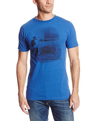 John Lennon Zion Rootswear Men'S John Lennon Imagine (Blue) T-Shirt, Blue, Xx-Large [T-Shirt]
