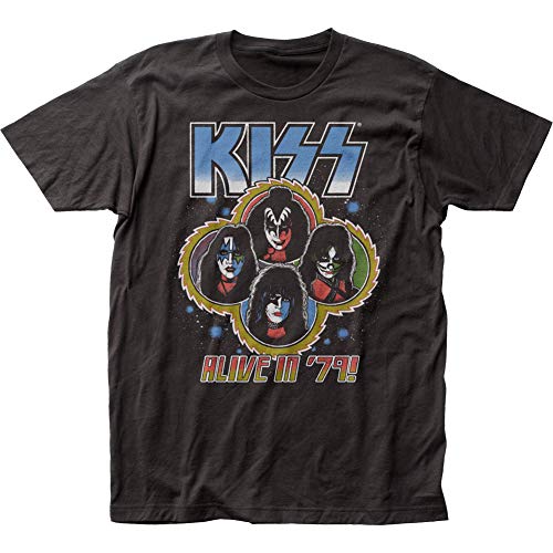 Kiss Kiss Alive In '79 Fitted Jersey Tee [T-Shirt] - Rock Band Apparel