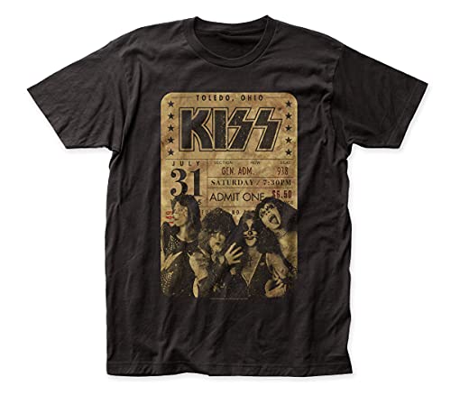 Kiss Kiss Concert Ticket Fitted Jersey Tee [T-Shirt]