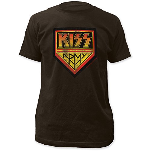 Kiss Kiss Kiss Army Fitted Jersey Tee [T-Shirt] - Rock Band Apparel