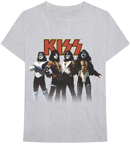Kiss Stance Logo Heather Gray Unisex Short Sleeve T-shirt Med [T-Shirt] - Rock Band Apparel
