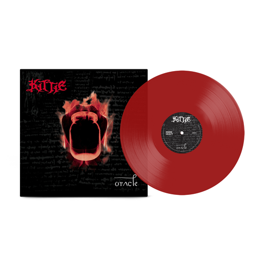 Kittie Oracle Orange & Black Marble Vinyl