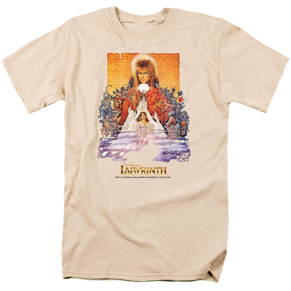 Labyrinth Movie Poster Mens T Shirt Athletic Heather Officially Licensed
