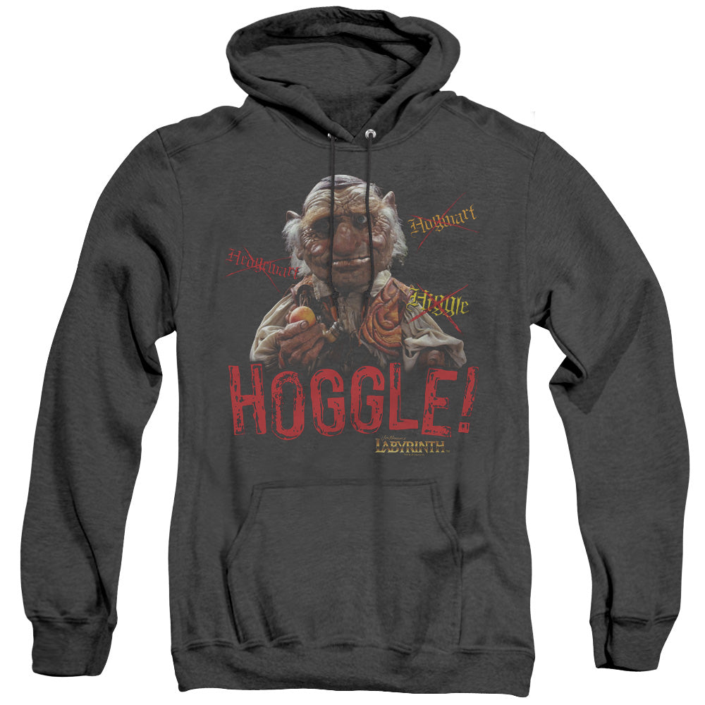 Labyrinth Hoggle Mens Heather Hoodie Black Officially Licensed