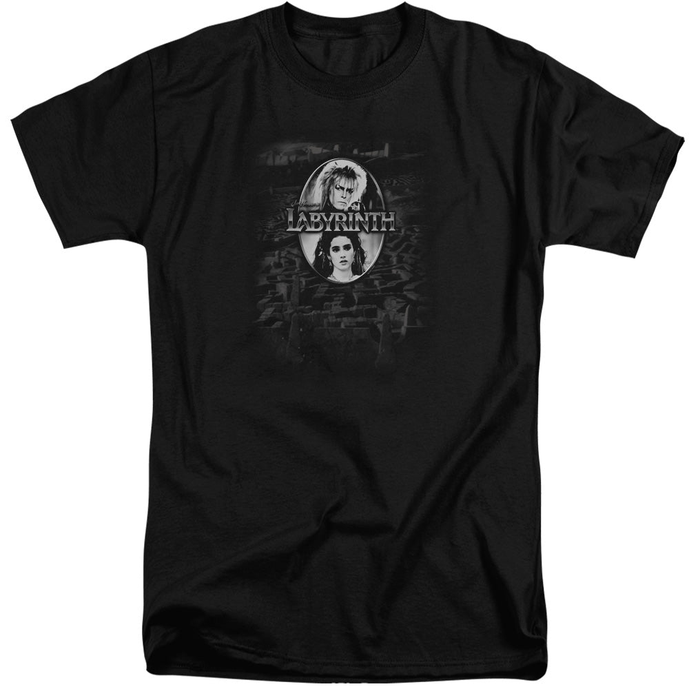 Labyrinth Maze Mens Tall T Shirt Black Officially Licensed