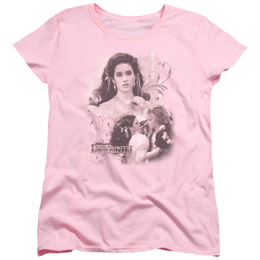 Labyrinth Sarah Womens T Shirt Pink Officially Licensed