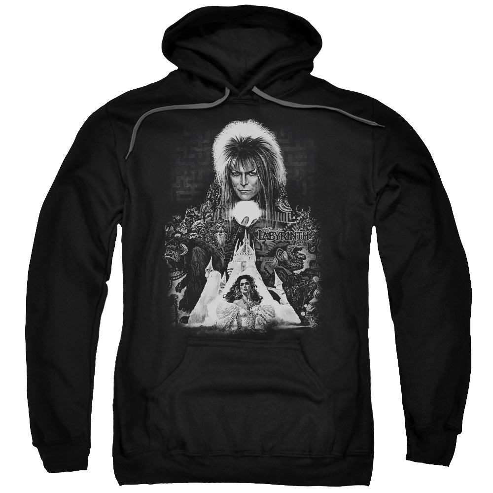 Labyrinth Castle Mens Hoodie Black Officially Licensed