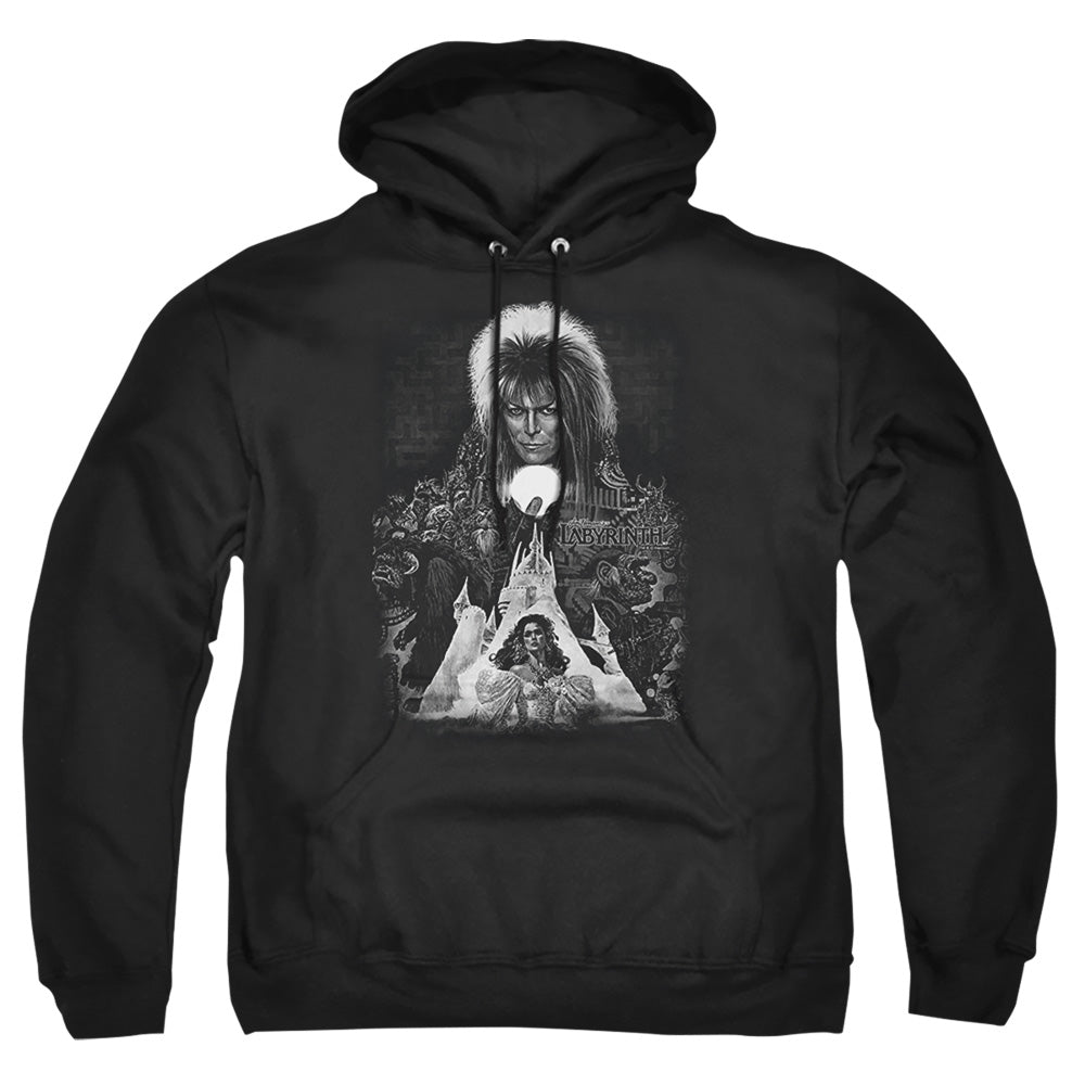 Labyrinth Castle Mens Hoodie Black Officially Licensed