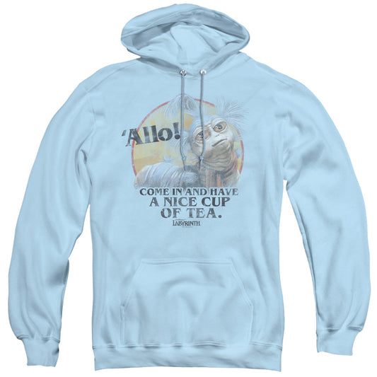 Labyrinth Tea Mens Hoodie Light Blue Officially Licensed