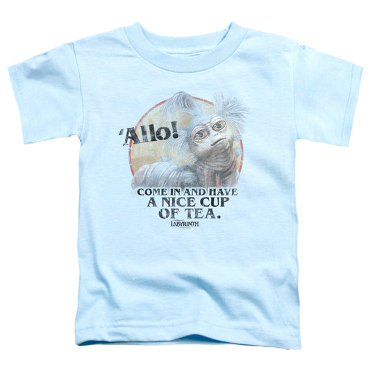 Labyrinth Tea Toddler Kids Youth T Shirt Light Blue Officially Licensed