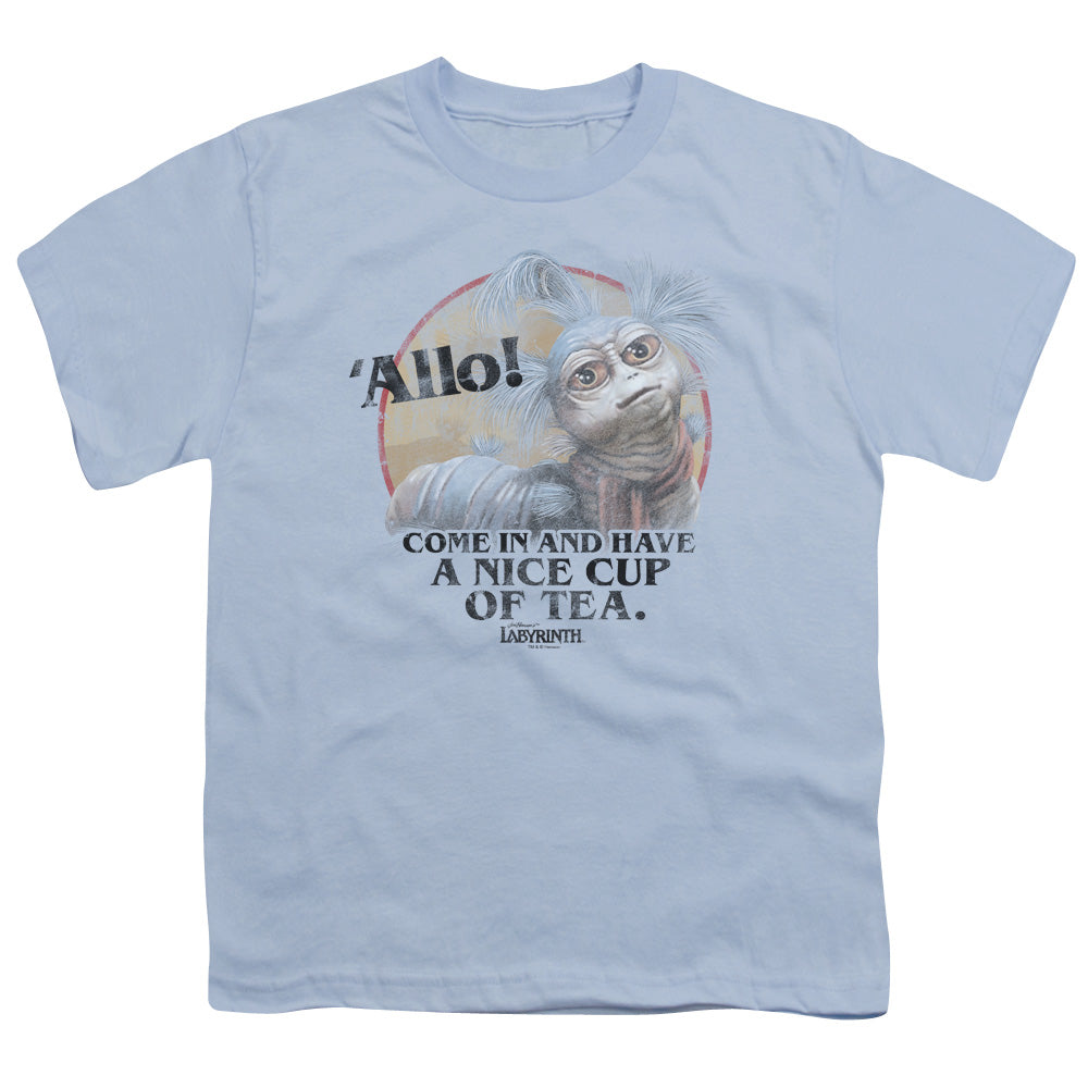 Labyrinth Tea Kids Youth T Shirt Light Blue Officially Licensed
