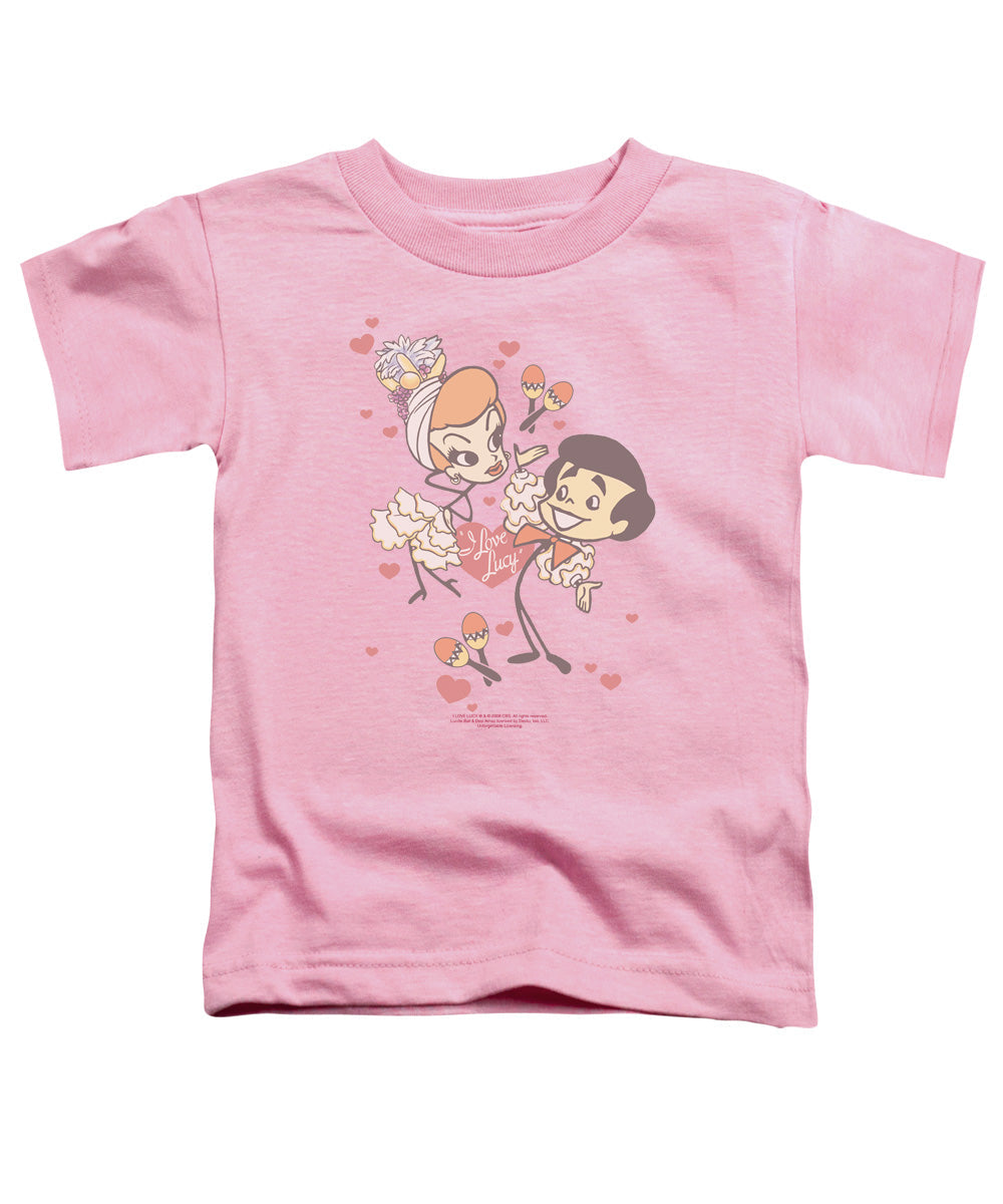 I Love Lucy Rumba Dance Toddler Kids Youth T Shirt Pink Officially Licensed