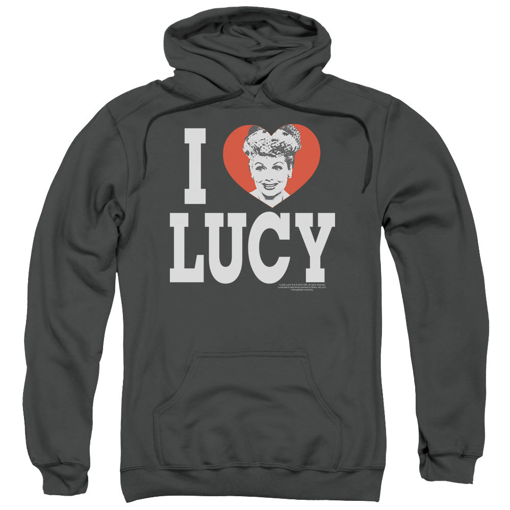 I Love Lucy I Love Lucy Mens Hoodie Charcoal Officially Licensed