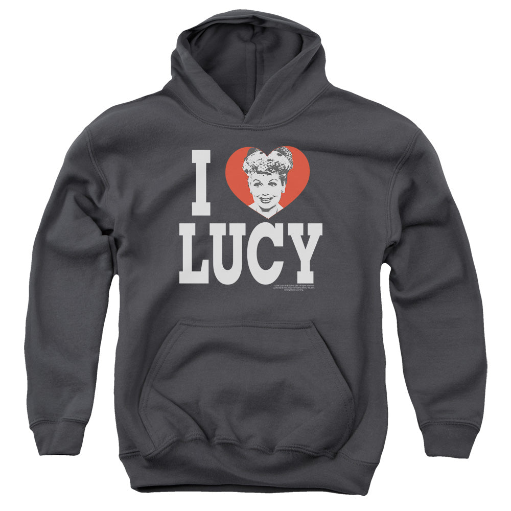 I Love Lucy I Love Lucy Kids Youth Hoodie Charcoal Officially Licensed