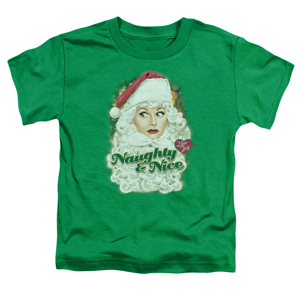 I Love Lucy Santa Toddler Kids Youth T Shirt Kelly Green Officially Licensed