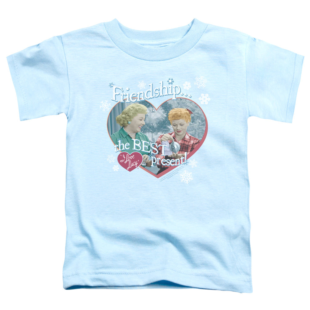 I Love Lucy the Best Present Toddler Kids Youth T Shirt Light Blue Officially Licensed