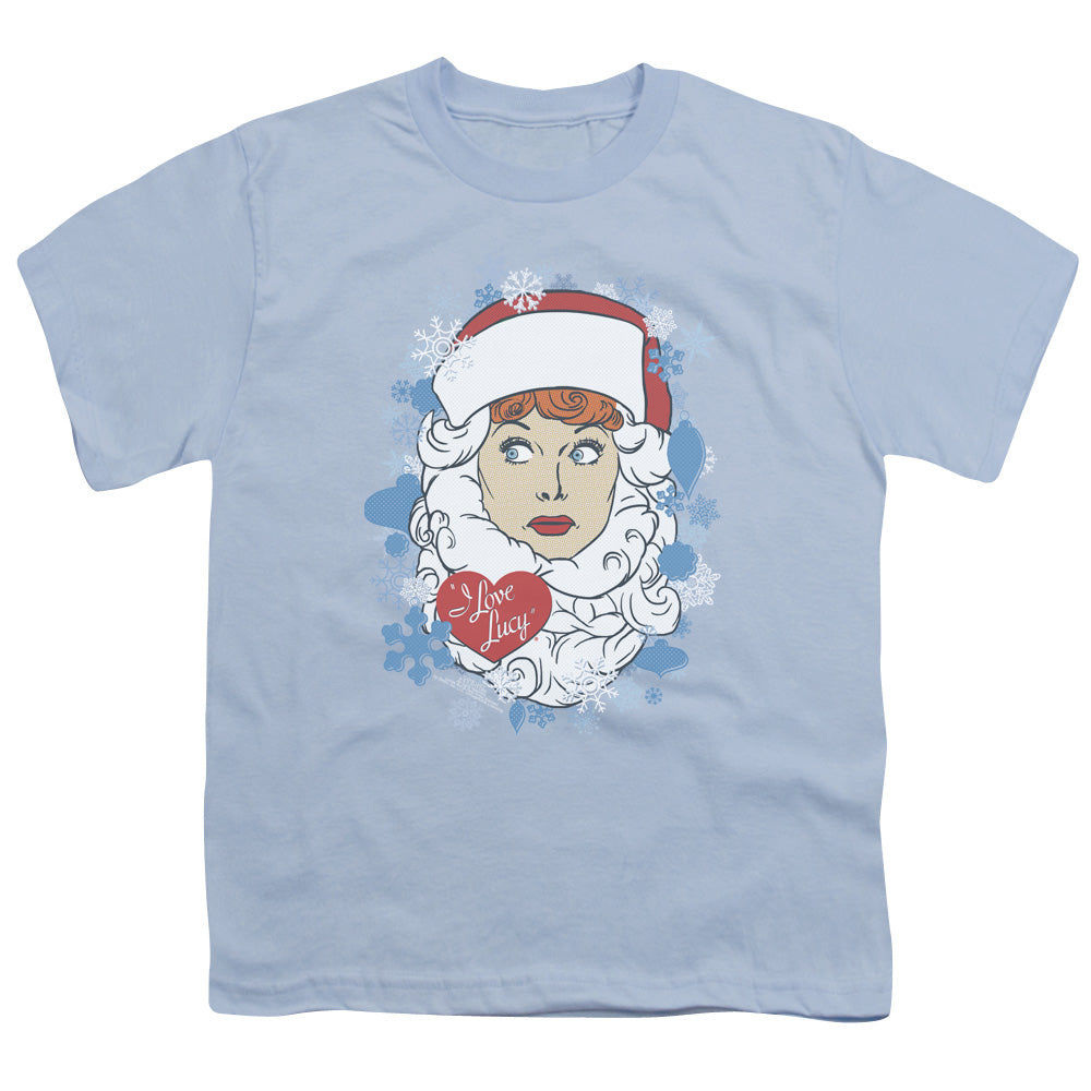 I Love Lucy Beard Flakes Kids Youth T Shirt Light Blue Officially Licensed
