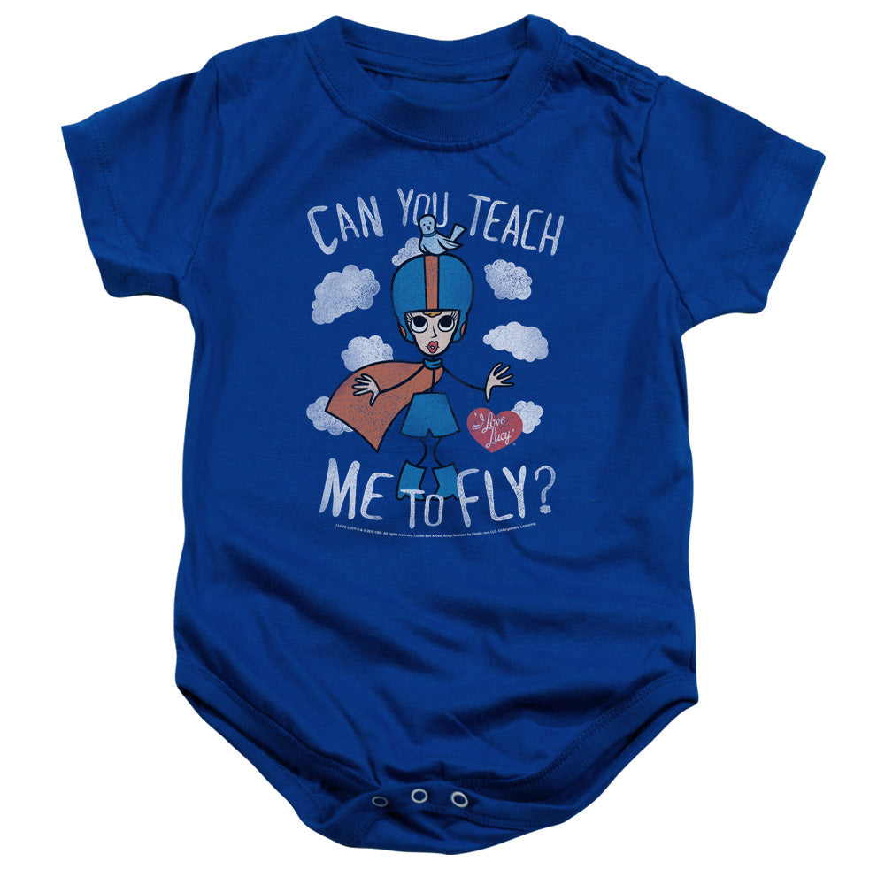 I Love Lucy Fly Infant Baby Snapsuit Royal Blue Officially Licensed