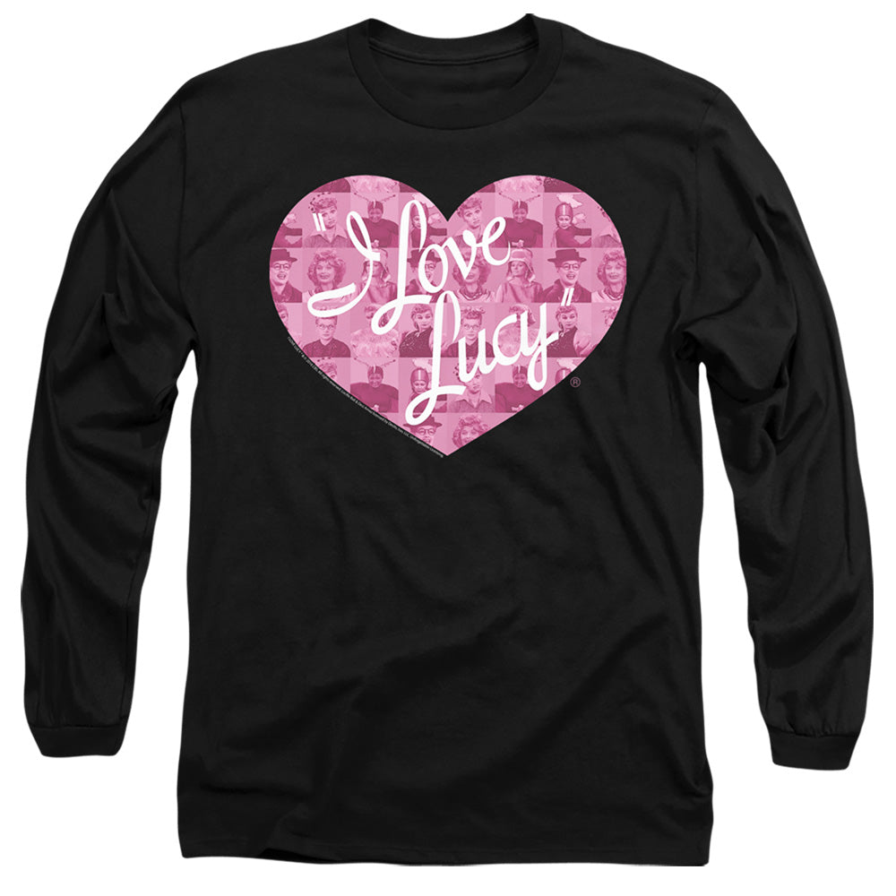 I Love Lucy Many Moods Logo Mens Long Sleeve Shirt Black Officially Licensed Officially Licensed