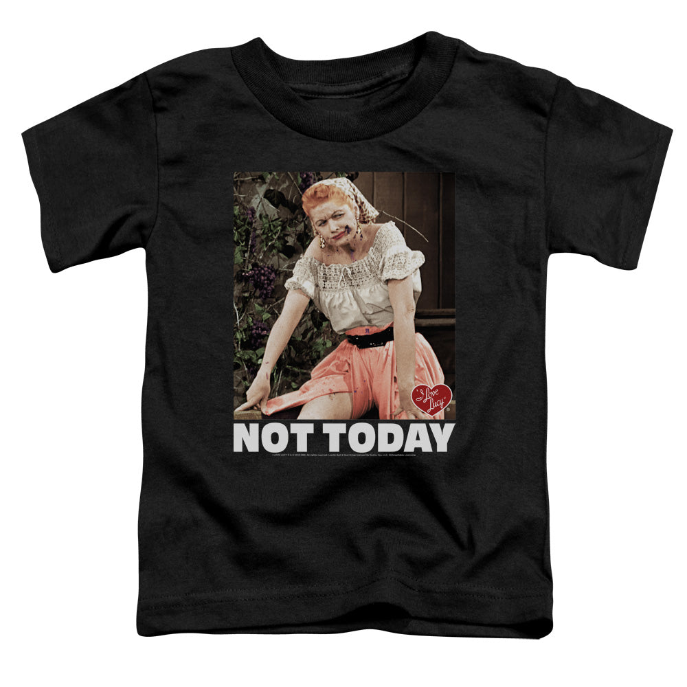 I Love Lucy Not Today Toddler Kids Youth T Shirt Black Officially Licensed