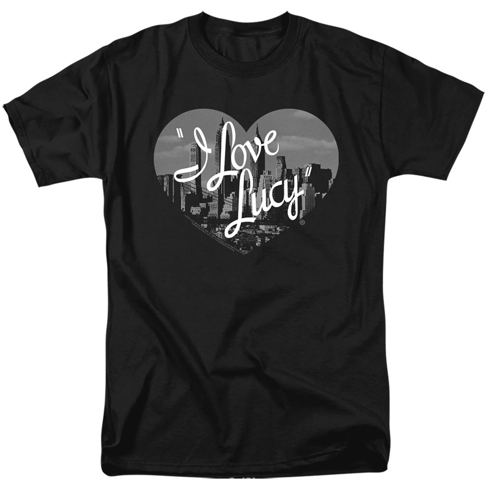 I Love Lucy Nostaic City Mens T Shirt Black Officially Licensed