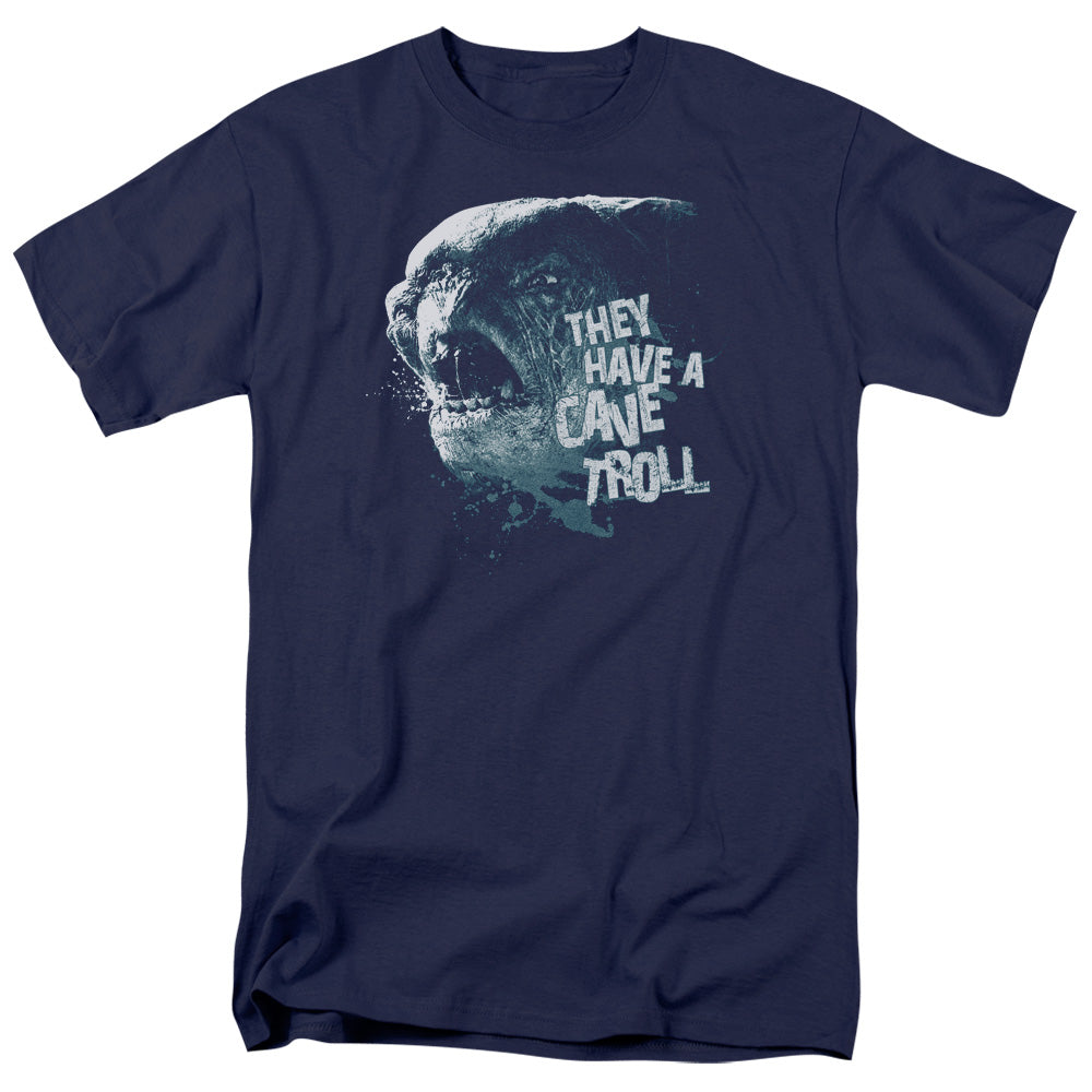 Lord of the Rings Cave Troll Mens T Shirt Navy Officially Licensed