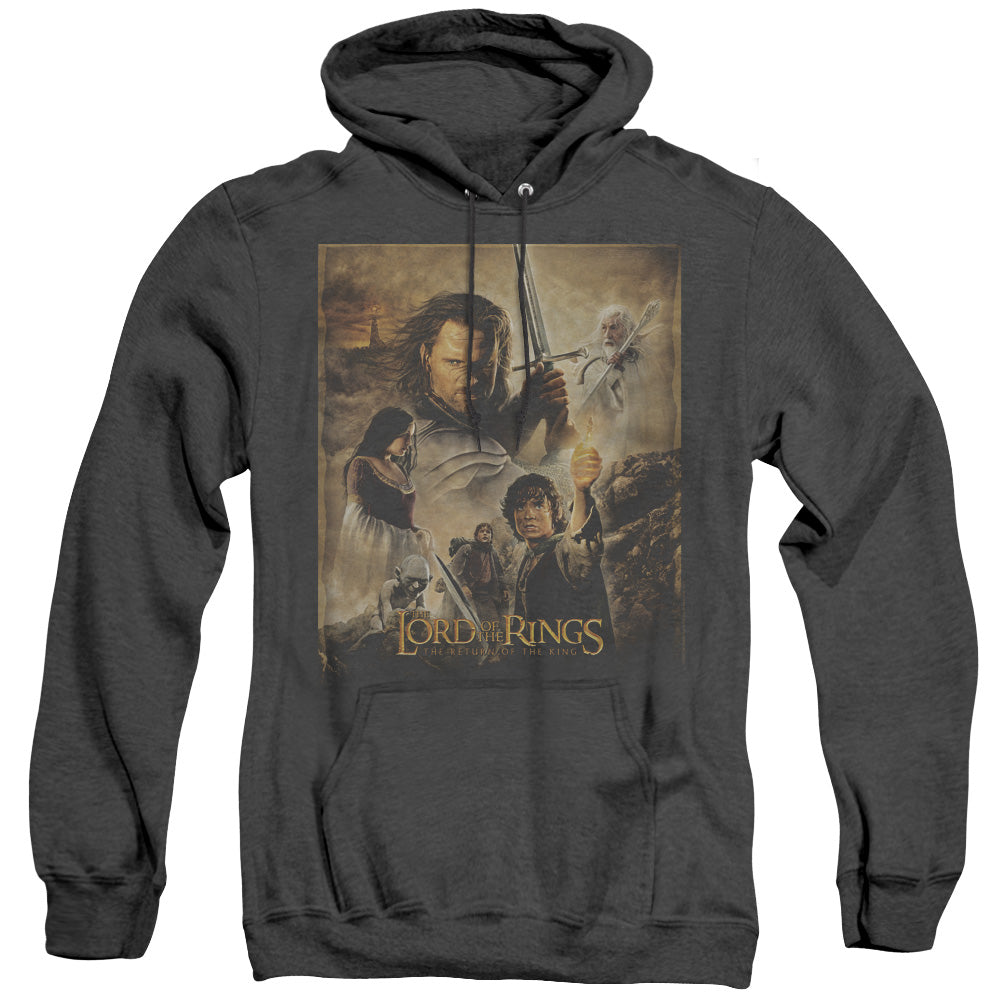 Lor Rotk Poster Heather Mens Hoodie Black