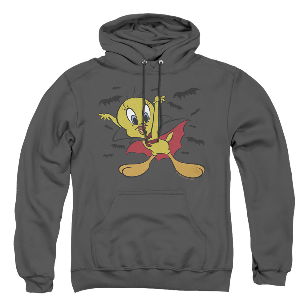 Looney Tunes Vampire Tweety Mens Hoodie Charcoal Officially Licensed