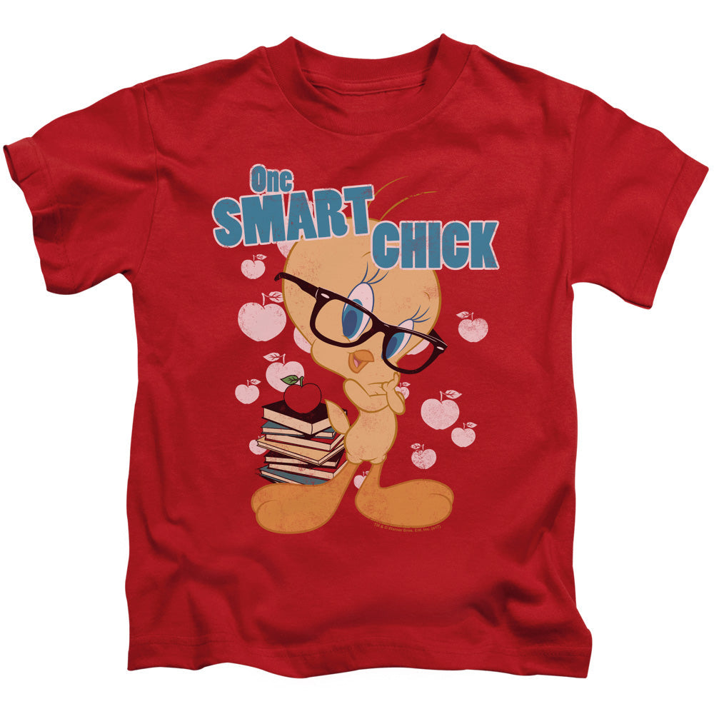 Looney Tunes One Art Chick Juvenile Kids Youth T Shirt Red Officially Licensed