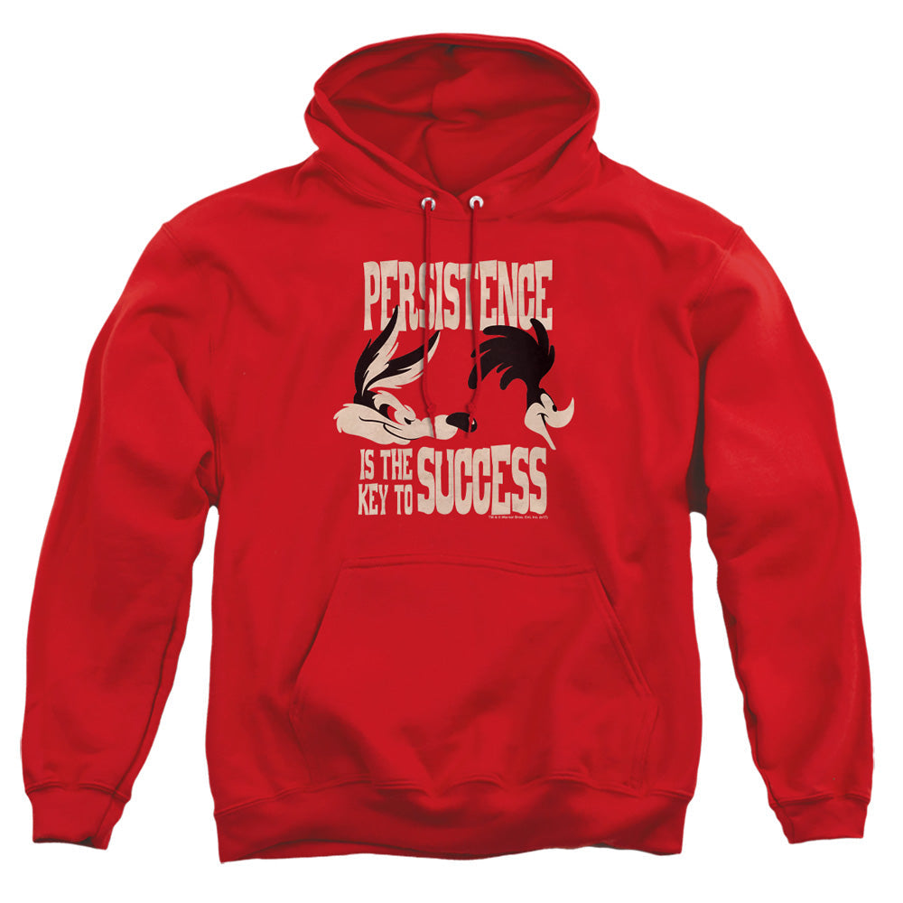 Looney Tunes Persistence Mens Hoodie Red Officially Licensed