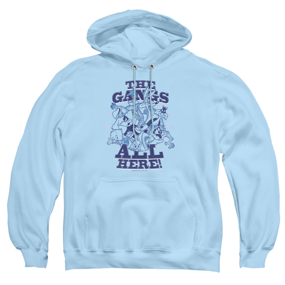 Looney Tunes Blue Gang Mens Hoodie Light Blue Officially Licensed