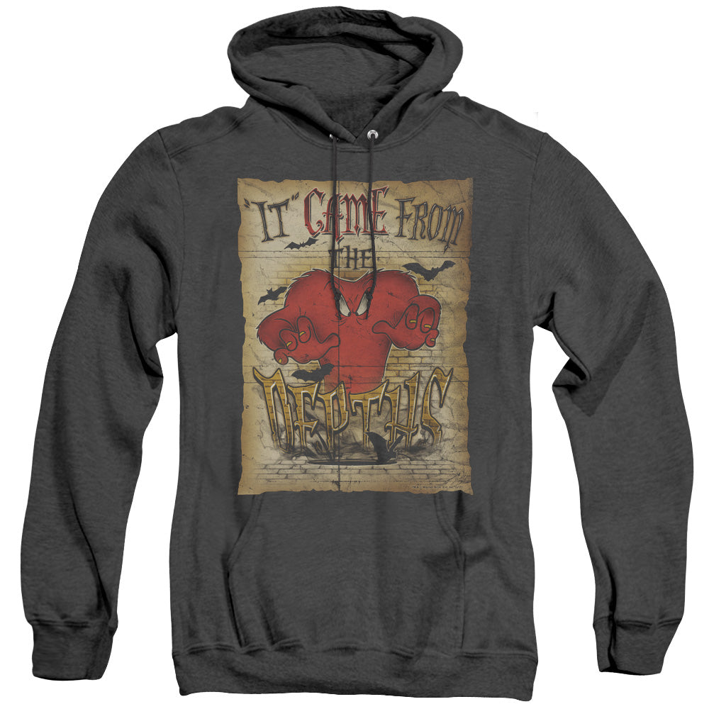 Looney Tunes The Depths Mens Heather Hoodie Black Officially Licensed