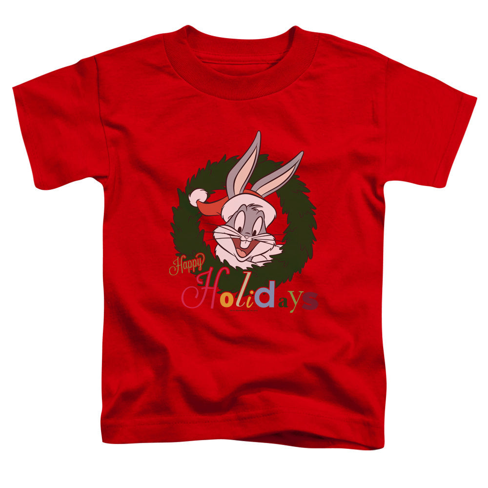 Looney Tunes Holiday Bunny Toddler Kids Youth T Shirt Red Officially Licensed