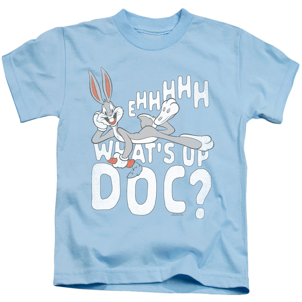 Looney Tunes Whats Up Juvenile Kids Youth T Shirt Light Blue Officially Licensed