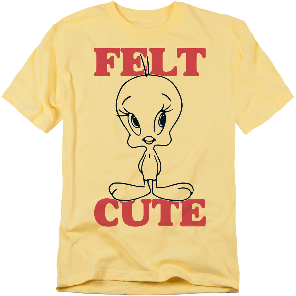 Looney Tunes Felt Cute Mens T Shirt White Officially Licensed