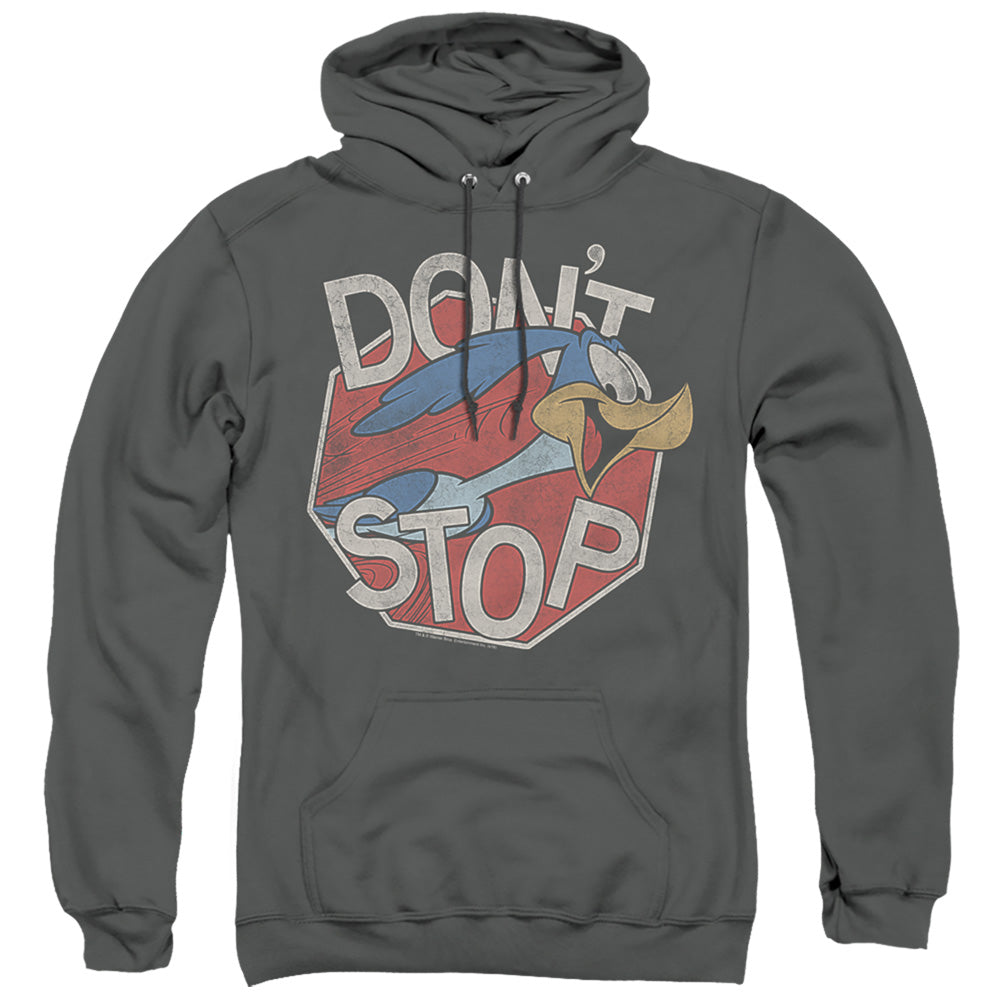 Looney Tunes Dont Stop Mens Hoodie Charcoal Officially Licensed