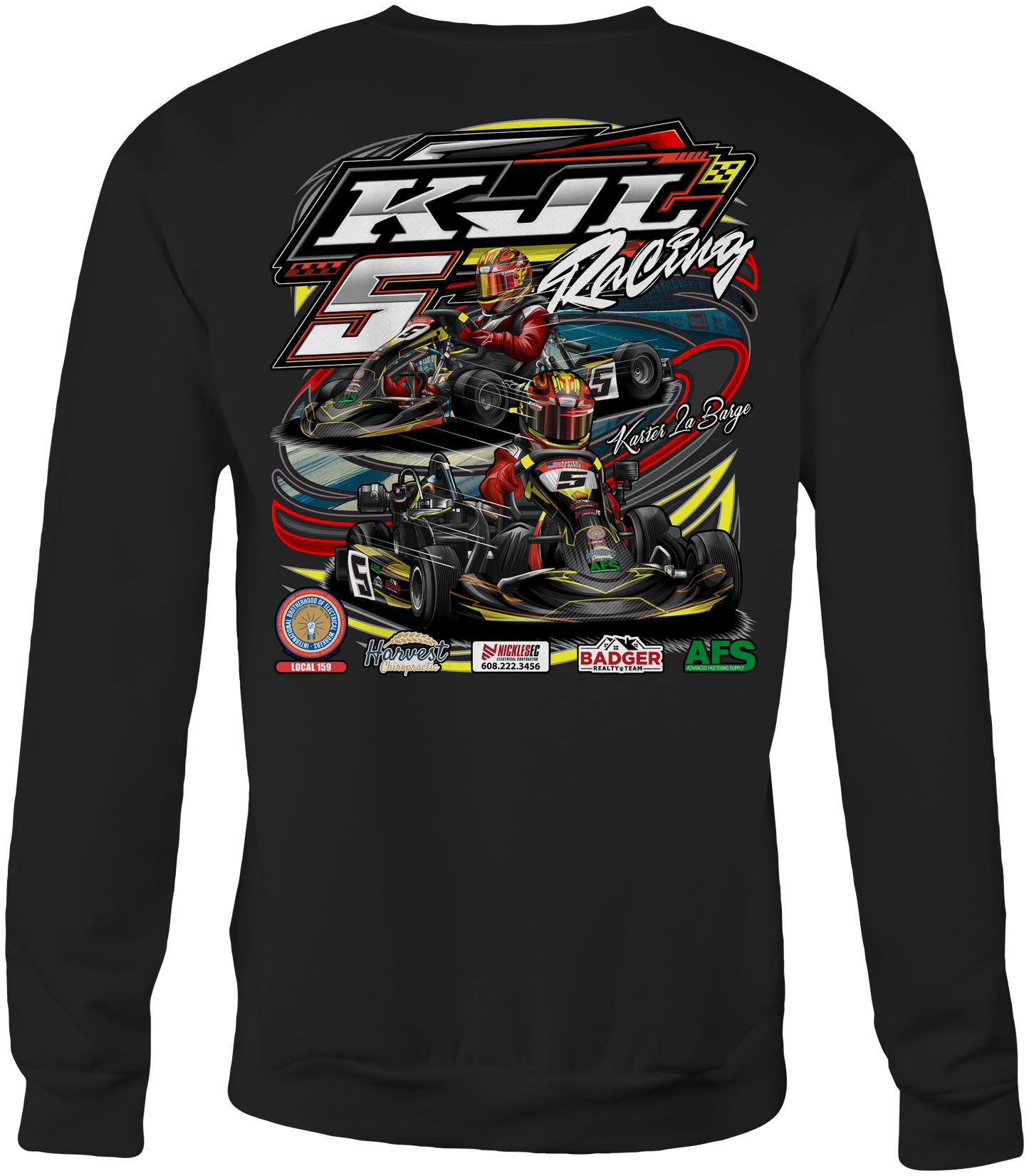 KJL Racing Crewneck Sweatshirts