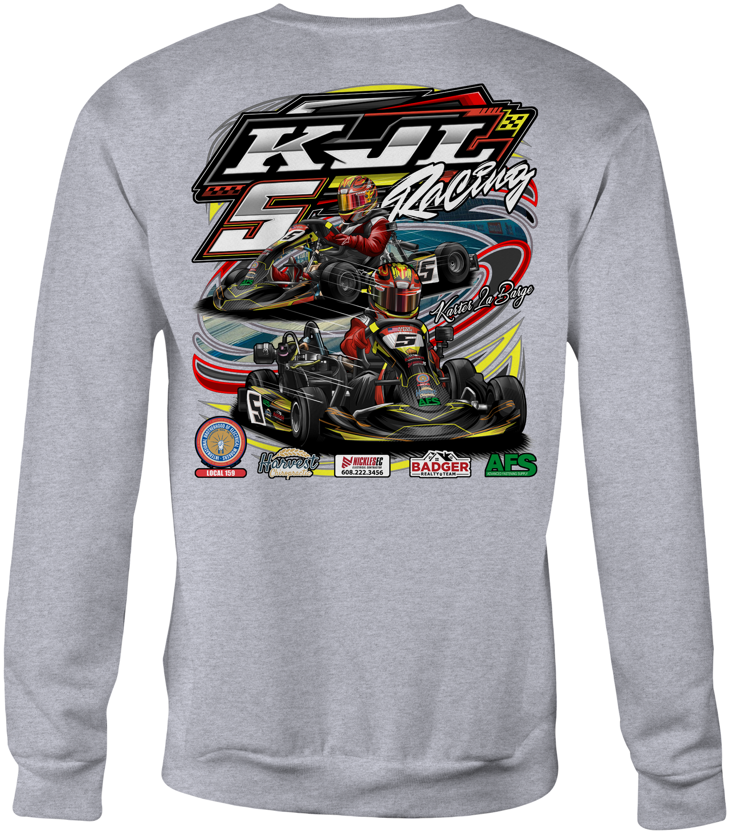 KJL Racing Crewneck Sweatshirts