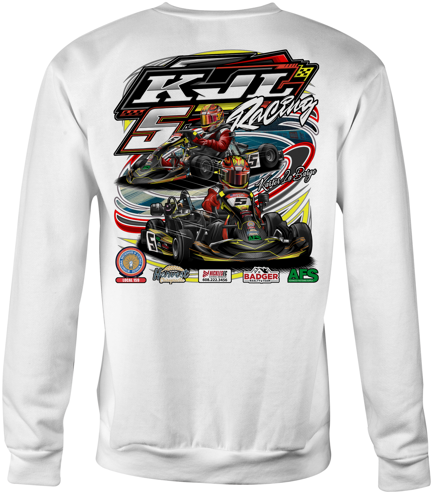 KJL Racing Crewneck Sweatshirts