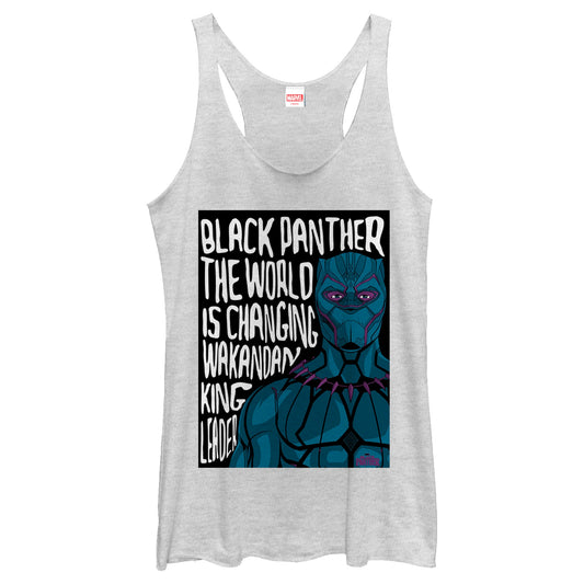 Marvel The World Is Changing Junior's Tank Top Shirt
