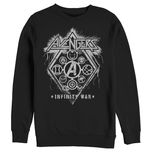 Marvel Avengers Concert Mens Crewneck Sweatshirt