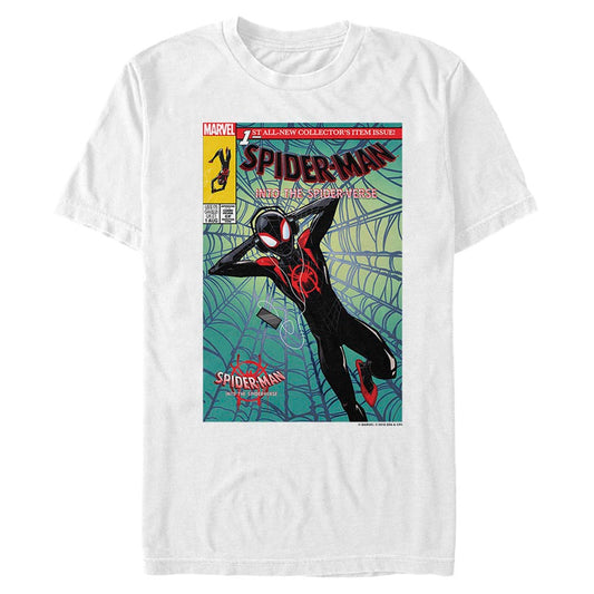 Marvel Spider-Man: Into the Spider-Verse Comic Cover Mens T Shirt