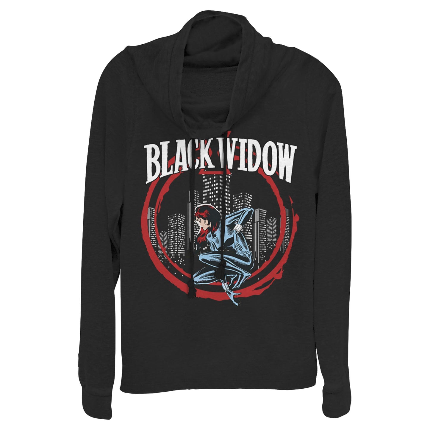 Marvel Widow in Circle Junior's Cowl Neck