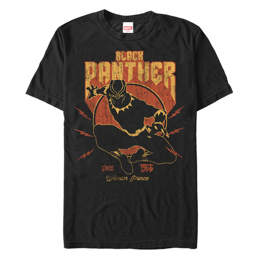 Marvel Lighting Panther Mens T Shirt