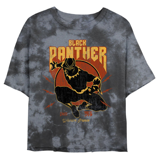 Marvel Lighting Panther Bombard Junior's Tie-Dye T Shirt